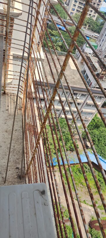 Balcony in 2 BHK Apartment at JP Unity Tower, Lower Parel – for Rent
