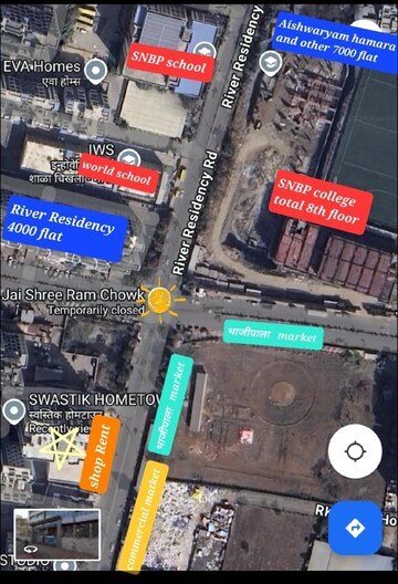  Shop – Map Location View at Swastik Hometown, Chikhali - for Rent