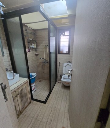 Bathroom in 3 BHK Apartment at Butterfly CHS, Dadar West – for Sale