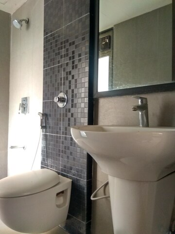 Bathroom in 1 BHK Apartment at Lodha Splendora, Ghodbunder Road – for Rent