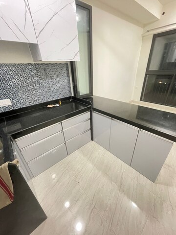 Kitchen in 1 BHK Apartment at Lodha Crown Quality Homes, Majiwada – for Rent
