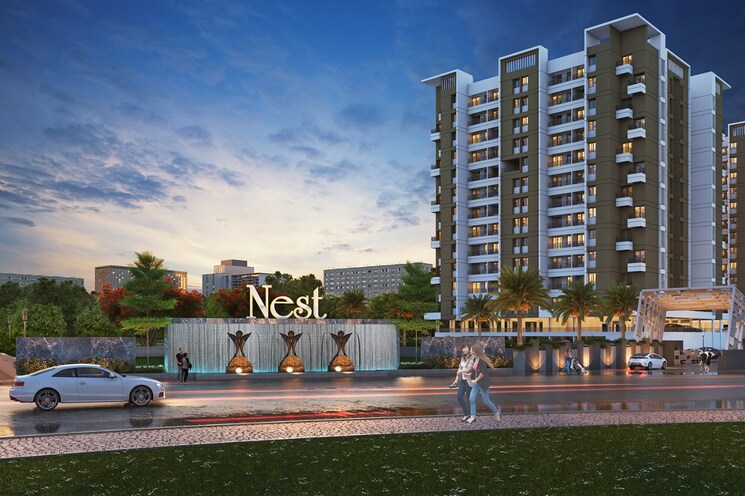 Exterior View, majestique-nest-building-a 2 Bedroom 715 Sq.Ft. Apartment In Fursungi Pune 7883502
