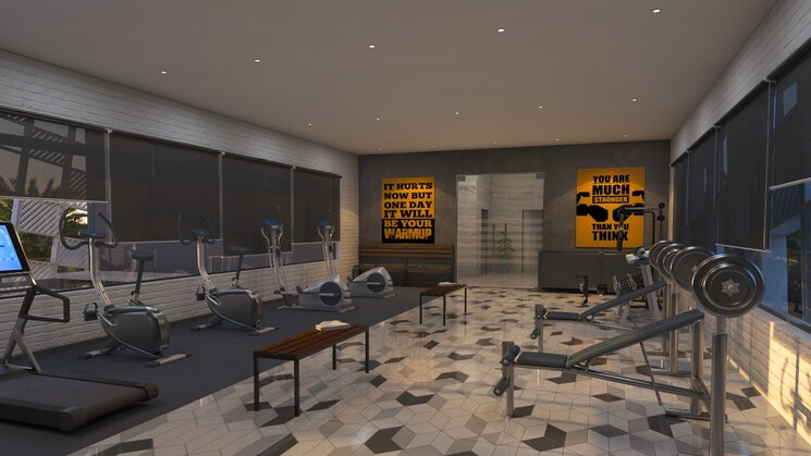 Gym, majestique-nest-building-a 2 Bedroom 715 Sq.Ft. Apartment In Fursungi Pune 7883502