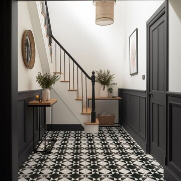 Staircase in 3.5 BHK Villa at Dodda Aalada Mara Road – for Sale