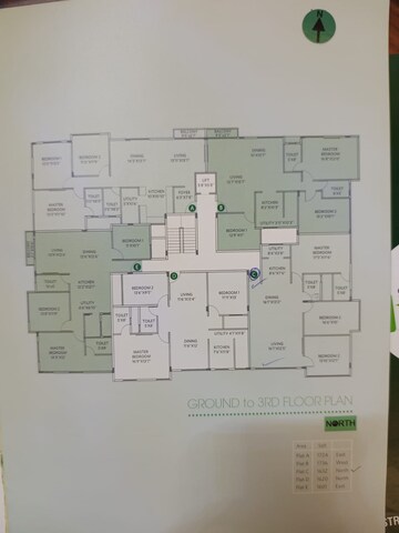 Floor Plan in 3 BHK Apartment at Godrej Ananda, Bagaluru  – for Sale