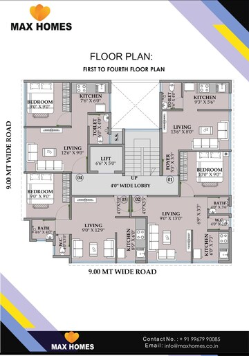 Floor Plan in 1 BHK Apartment at Ulwe Sector 25a – for Sale