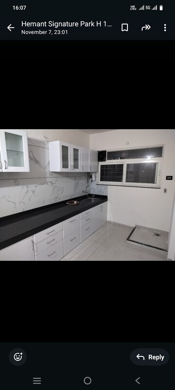 Kitchen in 2 BHK Apartment at Shree Signature Park, Wakad – for Rent