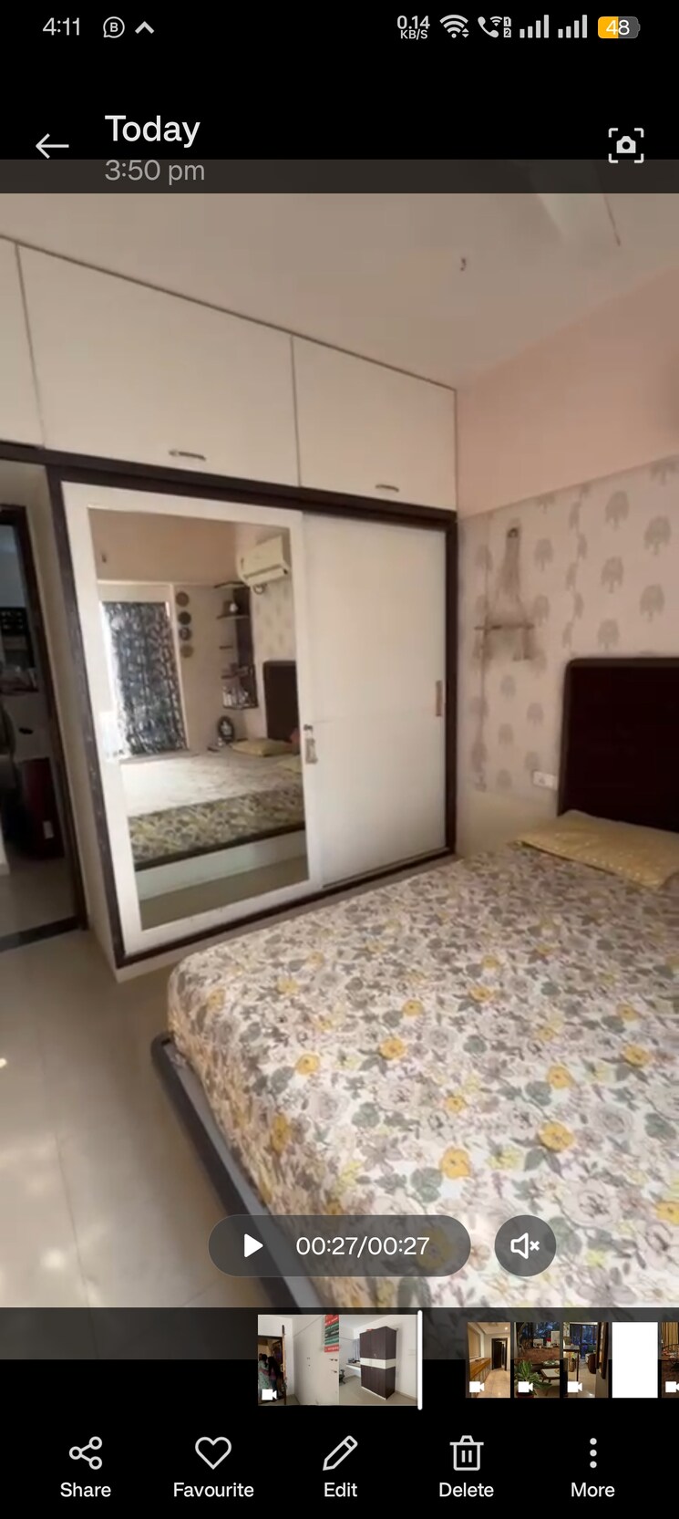 Bedroom, kumar-kruti 1 Bedroom 500 Sq.Ft. Apartment In Kalyani Nagar Pune 7884655