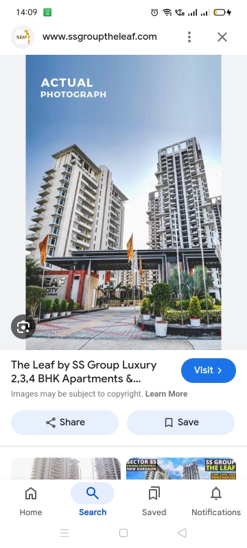 3 BHK + Servant Room Apartment For Sale in SS The Leaf