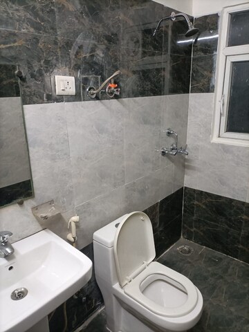 Bathroom in 3 BHK Apartment at Jaipurias Sunrise Greens, Ahinsa Khand 1 – for Rent