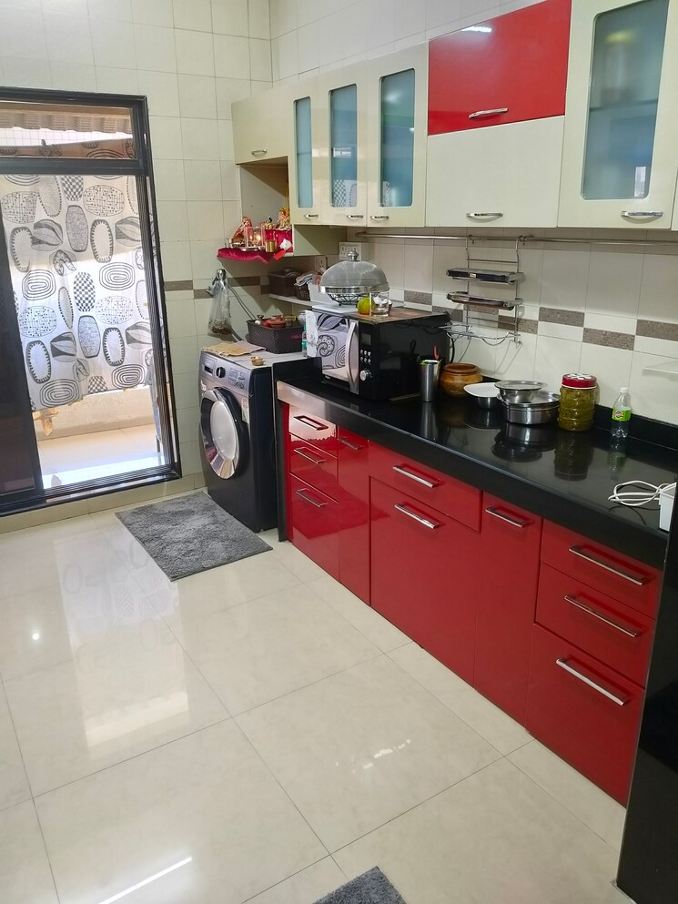 Kitchen, yashvasin-chs-ltd 3 Bedroom 1500 Sq.Ft. Apartment In Kharghar Navi Mumbai 7885114