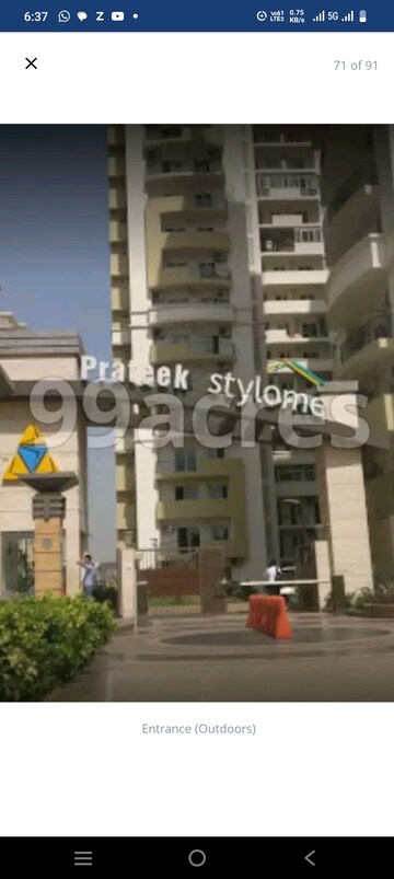 4 BHK Apartment – Exterior View View at Prateek Stylome, Sector 45 - for Sale
