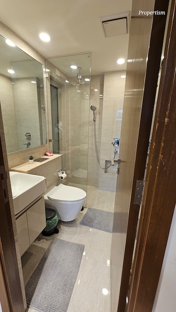 Bathroom in 2 BHK Apartment at Hiranandani Castle Rock, Powai – for Rent