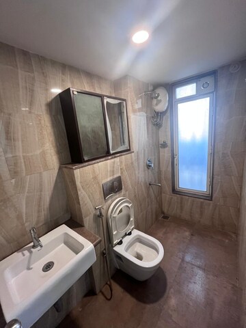 Bathroom in 2 BHK Apartment at Lodha Amara, Kolshet Road – for Rent