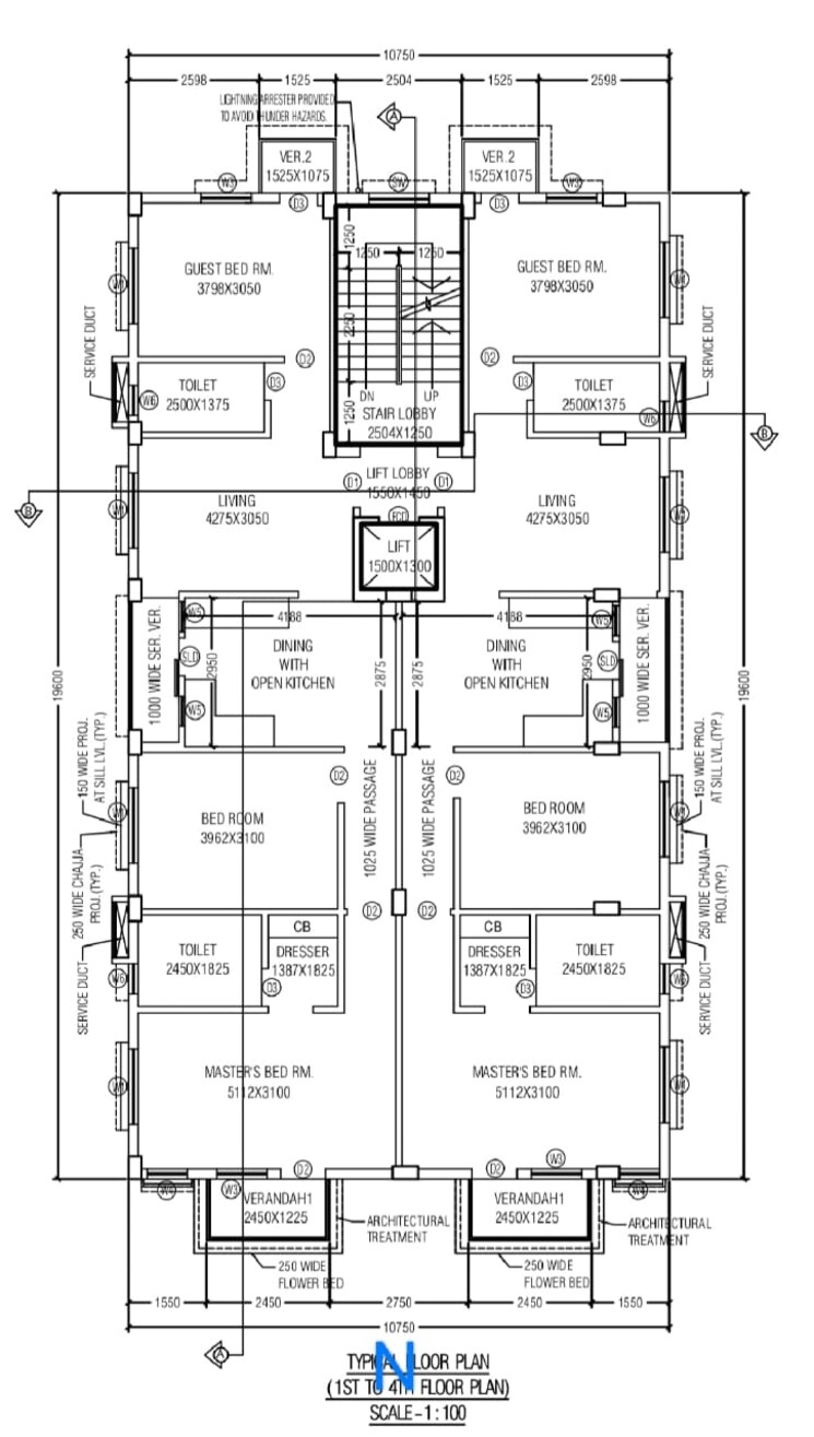 Floor Plan, new town 3 Bedroom 1485 Sq.Ft. Apartment In New Town Kolkata 7886663
