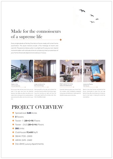 Master Bedroom in 3 BHK Apartment at Ramky One Astra, Kokapet – for Sale