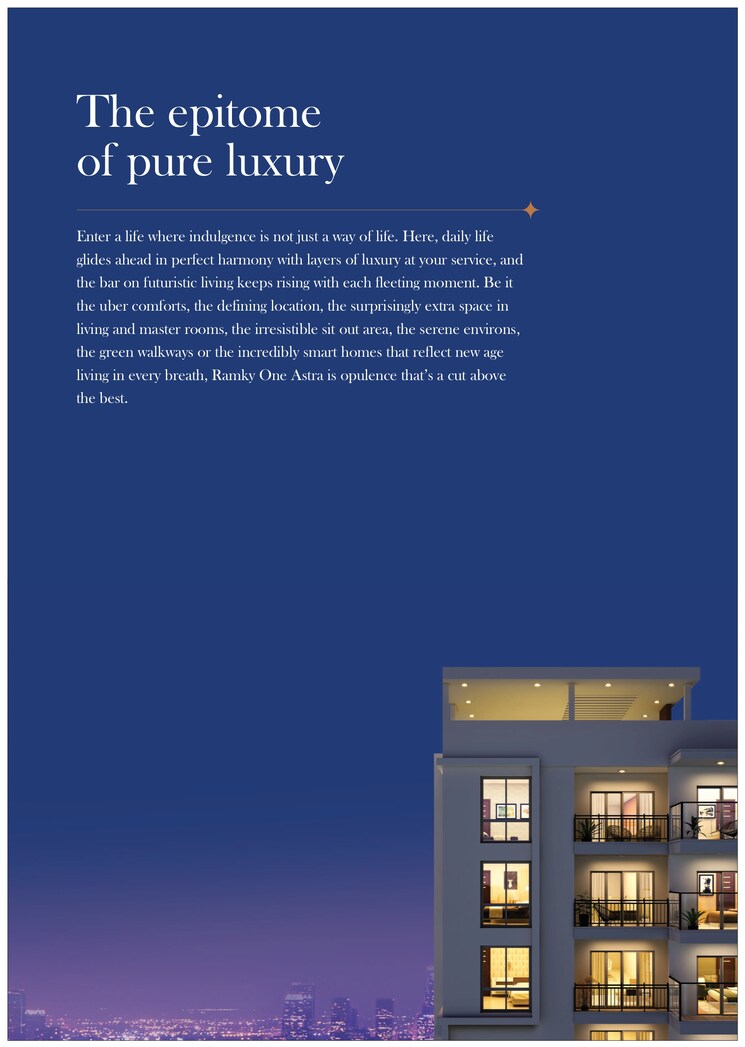 Master Bedroom, ramky-one-astra 3 Bedroom 2000 Sq.Ft. Apartment In Kokapet Hyderabad 7886699