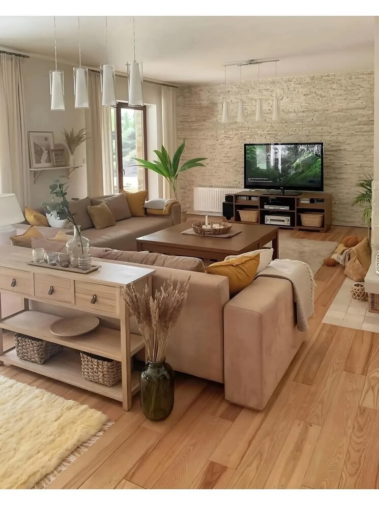 Living Room, myscape-songs-of-the-sun 4 Bedroom 3280 Sq.Ft. Apartment In Financial District Hyderabad 7886717