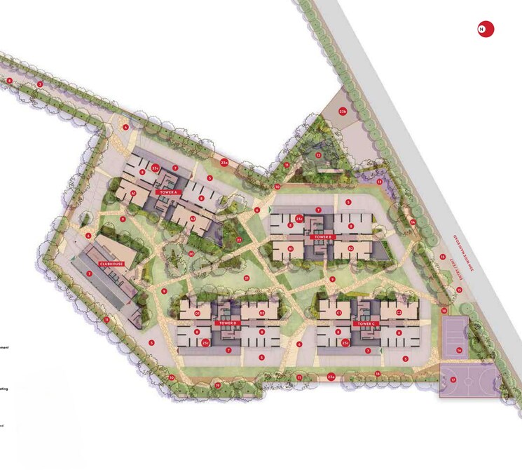 Master Plan, myscape-songs-of-the-sun 4 Bedroom 3280 Sq.Ft. Apartment In Financial District Hyderabad 7886717
