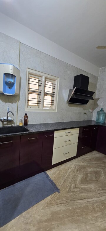 Kitchen in 3 BHK Apartment at BDA Layout, Indiranagar – for Rent