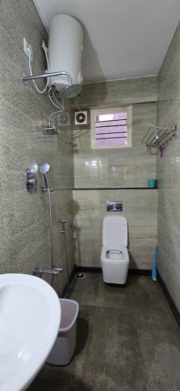 Bathroom in 3 BHK Apartment at BDA Layout, Indiranagar – for Rent