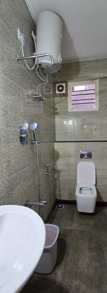 Bathroom in 3 BHK Apartment at BDA Layout, Indiranagar – for Rent