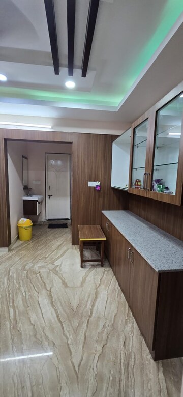 Kitchen in 3 BHK Apartment at BDA Layout, Indiranagar – for Rent