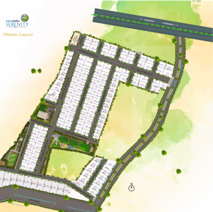 Master Plan, manneguda  180 Sq.Yd. Plot In Manneguda Hyderabad 7887252