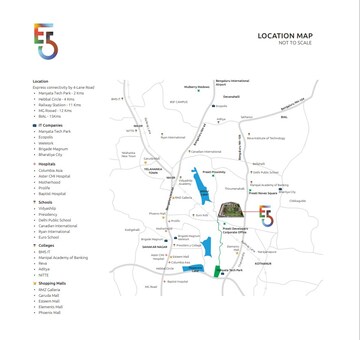 3 BHK Apartment – Map Location View at Sampigehalli - for Sale