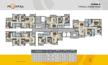 Master Plan in 3 BHK Apartment at Kumar Prospera, Hennur Road – for Sale