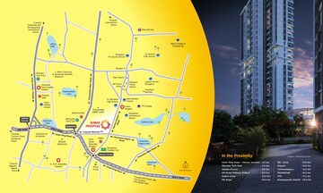 3 BHK Apartment – Map Location View at Kumar Prospera, Hennur Road - for Sale
