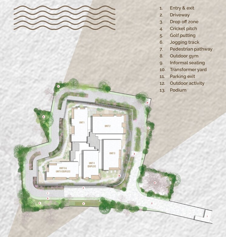 Master Plan, prestige-vaishnaoi-rainbow-waters 4 Bedroom 4955 Sq.Ft. Apartment In Rai Durg Hyderabad 7887864