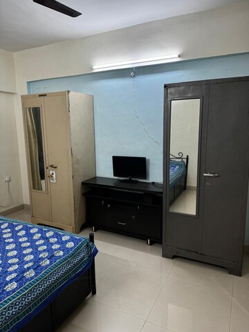 Bedroom in 1 BHK Apartment at Duville Riverdale Suites, Kharadi – for Rent