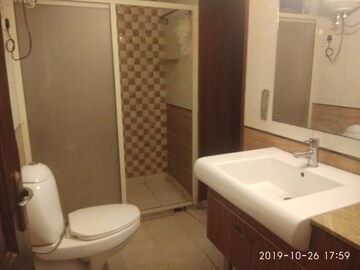 Bathroom in 3 BHK Builder Floor at Greater Kailash I – for Rent
