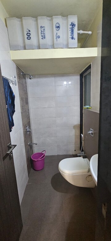 Bathroom in 1 BHK Apartment at JH Zojwala Regency Park, Kalyan East – for Rent