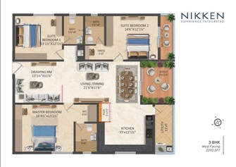 3 BHK Apartment For Resale in Srias Iwa Nanakramguda Hyderabad  7888083