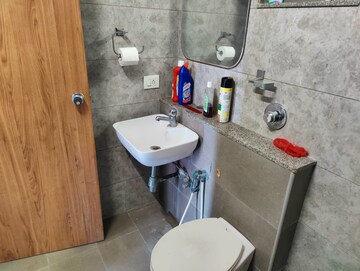 Bathroom in 3 BHK Apartment at Swati Florence, Bopal – for Rent