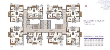 Floor Plan in 3 BHK Apartment at Vision Arsha, Tellapur – for Sale