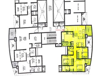 Floor Plan in 2.5 BHK Apartment at Pharande Puneville, Tathawade – for Sale