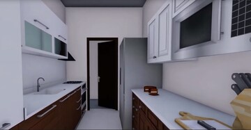 Kitchen in 2 BHK Apartment at Visalakshi Prakruthi, Thanisandra Main Road – for Sale