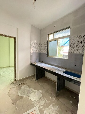Kitchen in 1 BHK Apartment at Shantaram Heights, Dombivli West – for Sale
