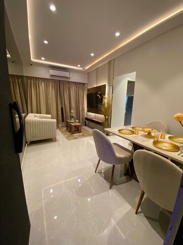 Living Room in 1 BHK Apartment at Blue Ozone Residency, Dahisar – for Sale