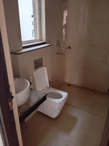Bathroom in 3 BHK Apartment at Rishita Manhattan, Gomti Nagar – for Rent
