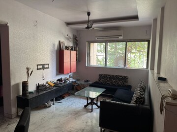 Living Room in 2 BHK Apartment at Foreshore Apartment, Juhu – for Rent