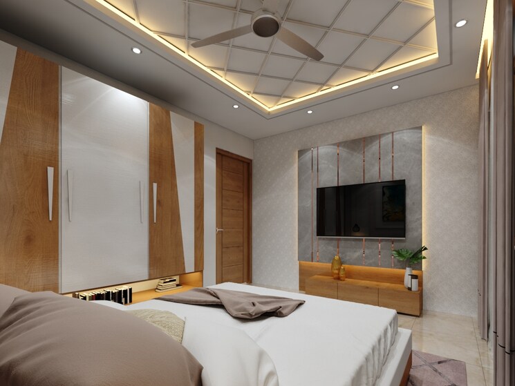 Bedroom, ambesten-twin-county 3 Bedroom 1480 Sq.Ft. Builder Floor In Sector 1 Greater Noida Greater Noida 7889012