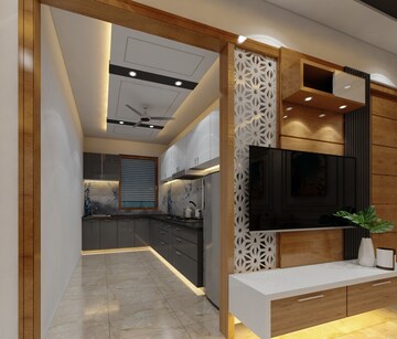 Kitchen in 2 BHK Builder Floor at Ambesten Twin County, Sector 1 Greater Noida – for Sale