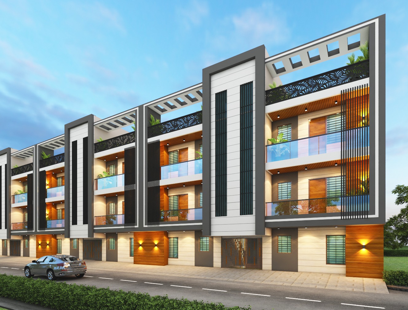 2 BHK + Pooja Room 1050 Sq.Ft. Builder Floor in Ambesten Twin County