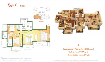 Master Plan in 3 BHK Apartment at ATS Marigold, Sector 89a – for Sale