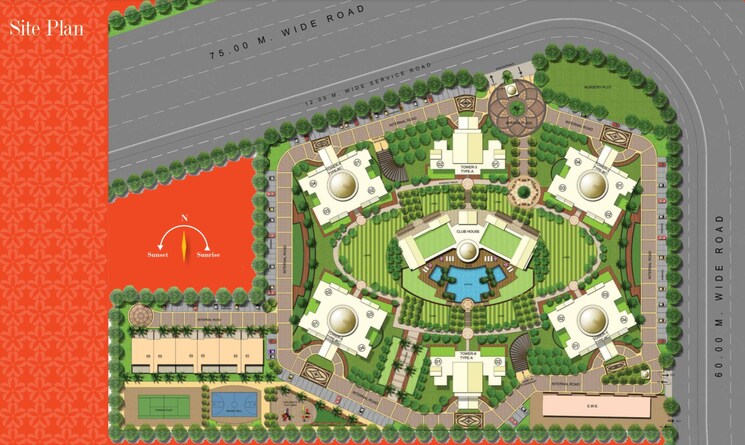 Master Plan, ats-marigold 3 Bedroom 1750 Sq.Ft. Apartment In Sector 89a Gurgaon 7889174