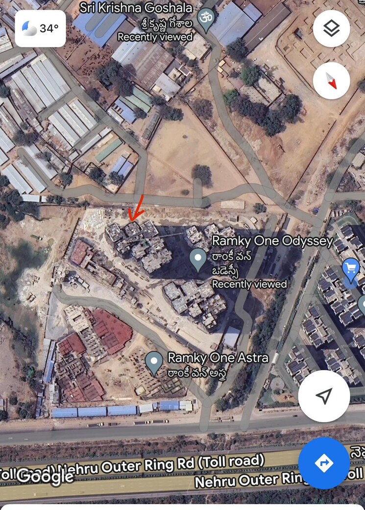 Master Plan, ramky-one-odyssey 3 Bedroom 1915 Sq.Ft. Apartment In Narsingi Hyderabad 7889260